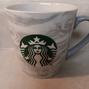 Starbucks Coffee Mug 2020 Gray/White 18 oz. Preowned